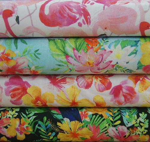 Quilting Craft Dressmaking TROPICALE Cotton Fabrics By 3 Wishes fabric 