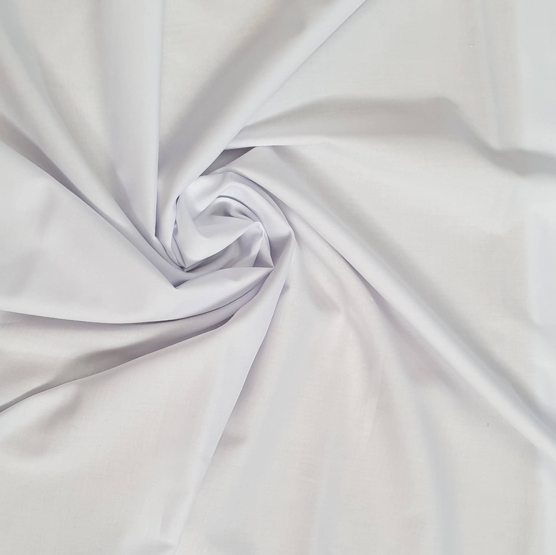 WHITE COMBED COTTON LAWN FABRIC * 100% Cotton * Dressmaking * 145cm wide