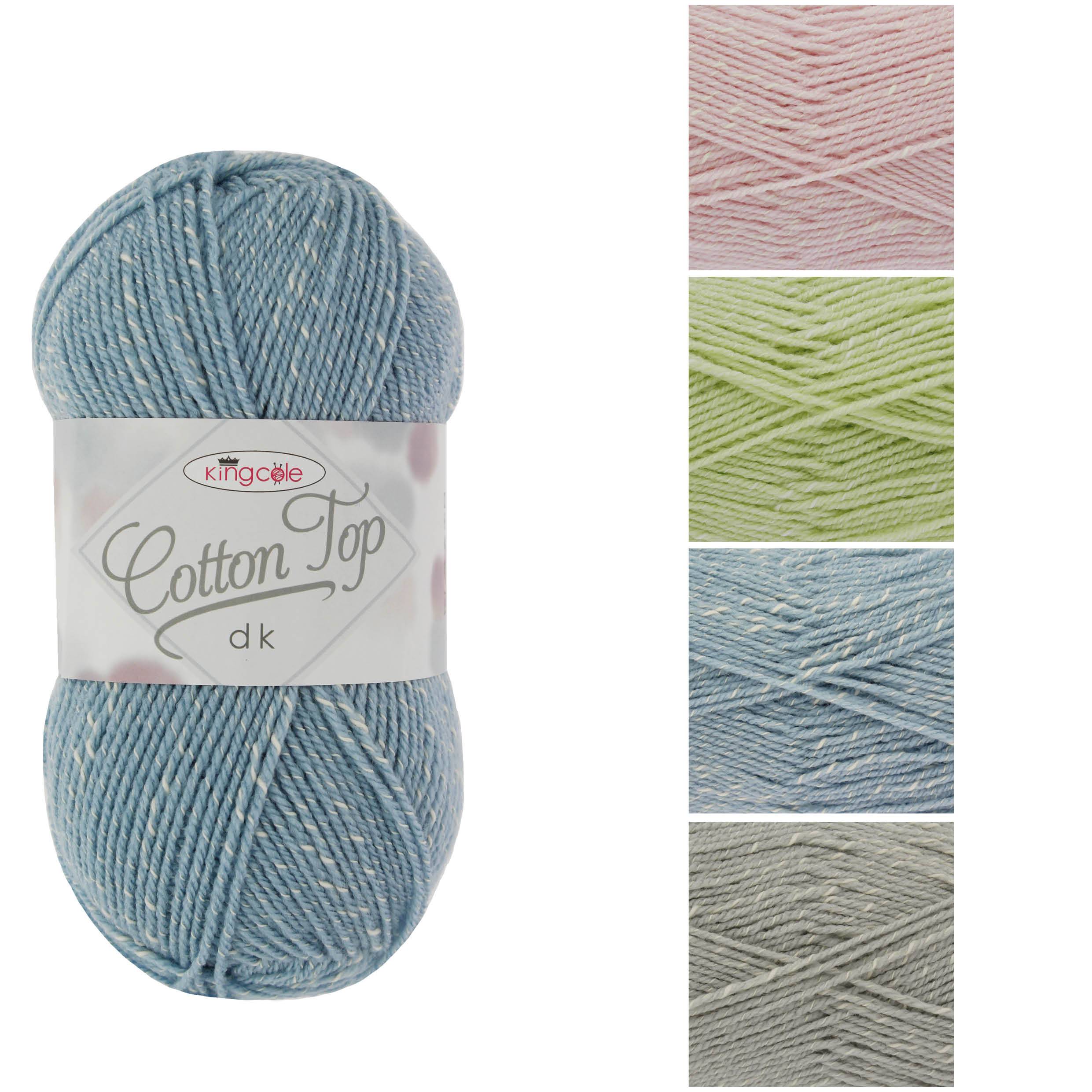 COTTON TOP DK Knitting Yarn by King Cole * Cotton Blend Knitting
